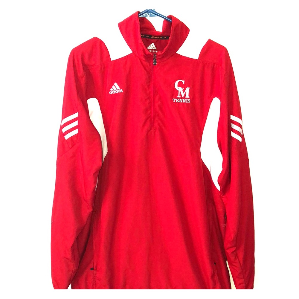 Red adidas jacket